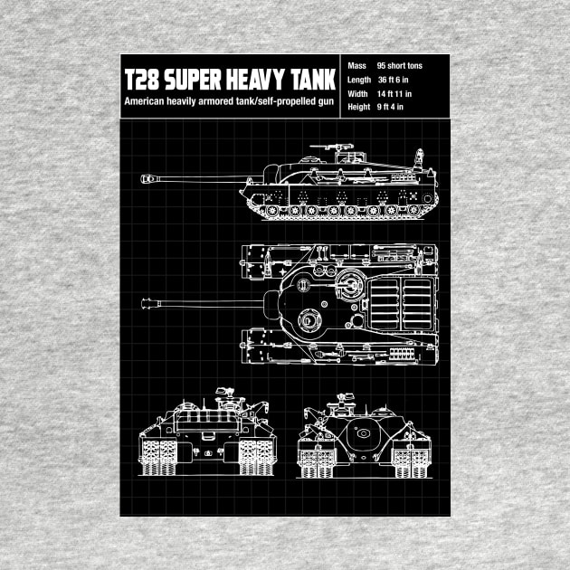 T 28 SUPERHEAVY TANK by theanomalius_merch